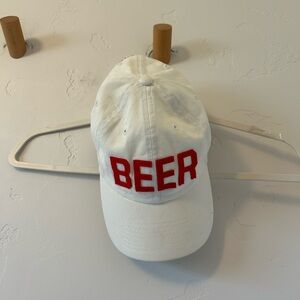 Budweiser BEER Clean Up Cap '47 Brand Adjustable Strap Red Felt One Size